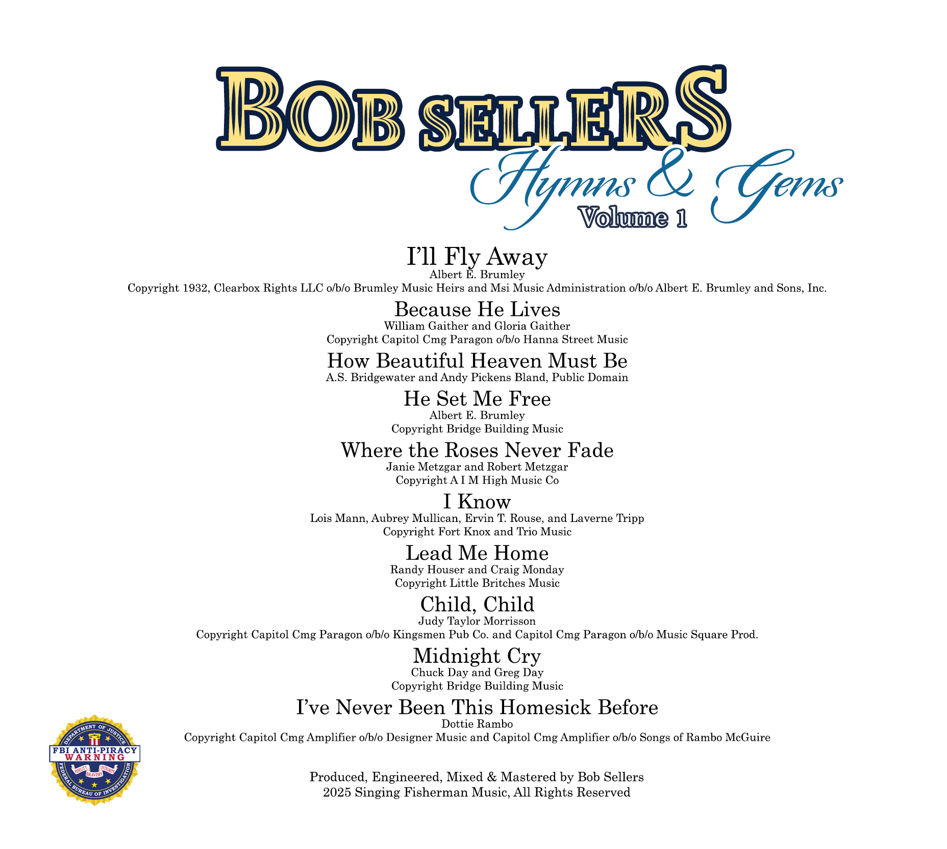BSM CD - Hymns & Gems, Vol. 1